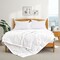 White Down Blanket 100% Cotton Oversized Lightweight Warm Cozy Full Queen King